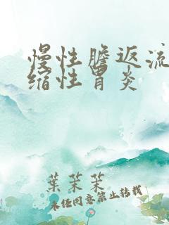 慢性胆返流性萎缩性胃炎