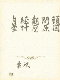 月经期间头痛头晕什么原因引起的