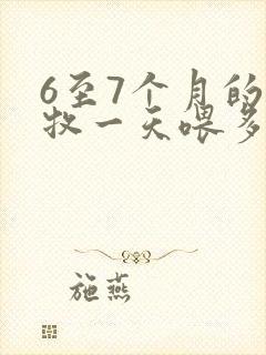 6至7个月的边牧一天喂多少