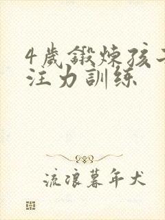 4岁锻炼孩子专注力训练