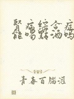 肾病综合症的人能喝点酒吗