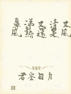 鼻涕又清又黄是风热还是风寒