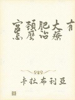 宫颈肥大有纳囊怎么治疗