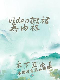 video掀裙无内裤