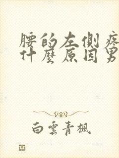 腰的左侧疼痛是什么原因男性