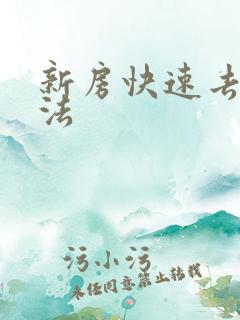 新房快速去味方法