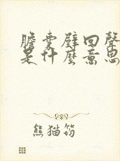 胆囊壁回声毛糙是什么意思