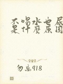 不喝水也尿频繁是什么原因