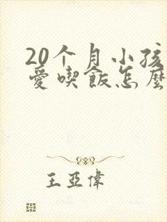 20个月小孩不爱吃饭怎么办