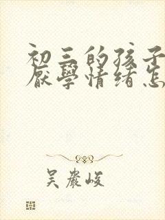 初三的孩子出现厌学情绪怎么办