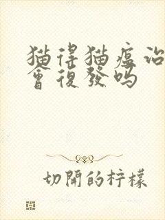 猫得猫瘟治了还会复发吗