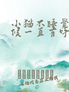 小猫不睡觉的时候一直有呼呼声