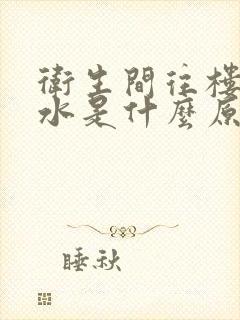 卫生间往楼下漏水是什么原因