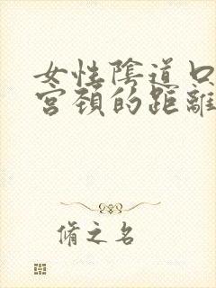 女性阴道口到子宫颈的距离一般