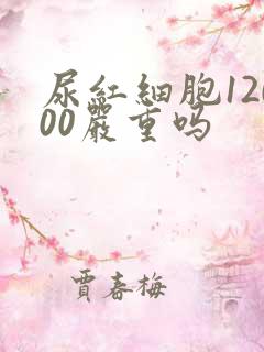 尿红细胞12000严重吗