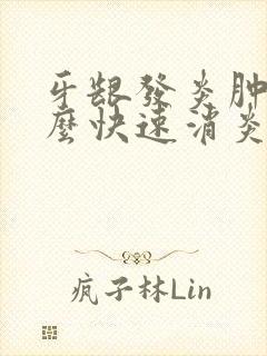 牙龈发炎肿痛怎么快速消炎