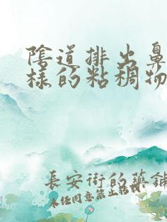 阴道排出鼻涕一样的粘稠物