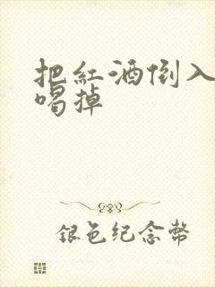 把红酒倒入b里喝掉