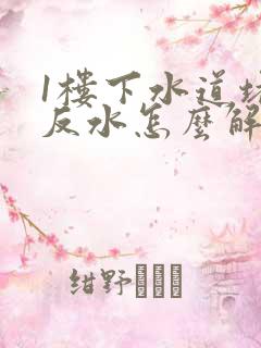 1楼下水道堵塞反水怎么解决