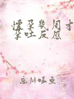 怀孕几周才开始孕吐反应