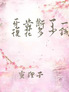 牙齿断了一半修复花多少钱