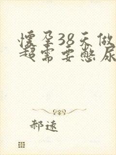 怀孕38天做b超需要憋尿吗