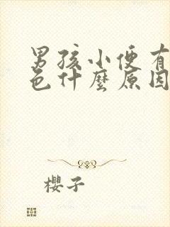 男孩小便有点红色什么原因