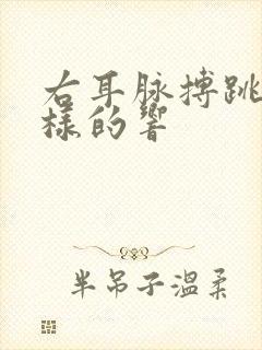 右耳脉搏跳动一样的响