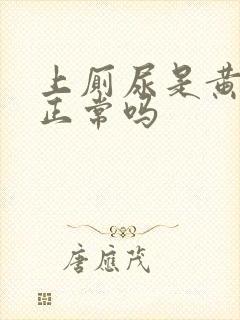 上厕尿是黄色的正常吗