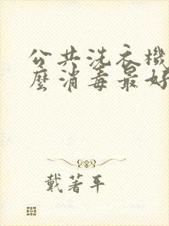 公共洗衣机用什么消毒最好