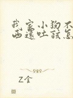 我家小狗不吃东西还吐该怎么办