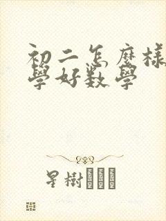 初二怎么样才能学好数学