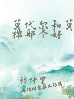 莫代尔和莫代尔棉哪个好