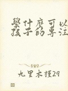 学什么可以锻炼孩子的专注力