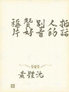 称赞别人拍的照片好看的话语