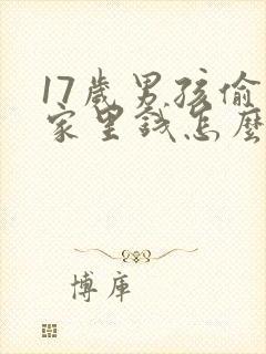 17岁男孩偷拿家里钱怎么办