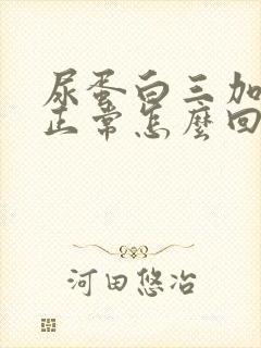 尿蛋白三加肌酐正常怎么回事