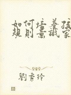 如何培养孩子的规则意识家长心得体会意识