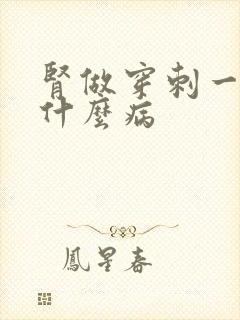 肾做穿刺一般是什么病