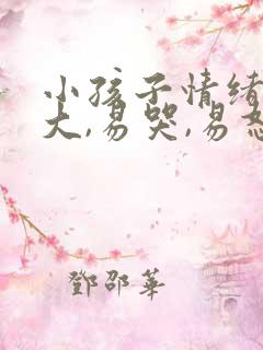 小孩子情绪波动大,易哭,易怒怎么解决