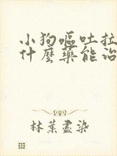 小狗呕吐拉稀吃什么药能治好