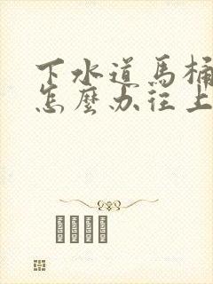 下水道马桶堵了怎么办往上反水