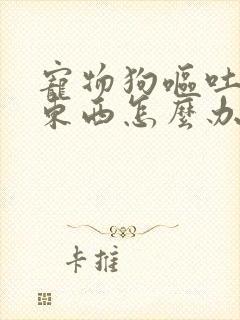 宠物狗呕吐不吃东西怎么办