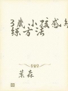 3岁小孩感统训练方法