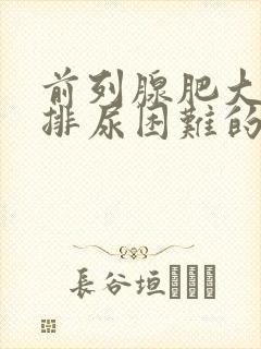 前列腺肥大导致排尿困难的原因