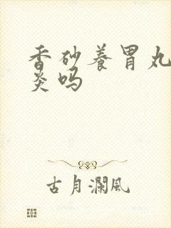 香砂养胃丸管胃炎吗