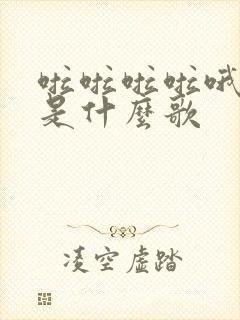 啦啦啦啦哦哦哦是什么歌