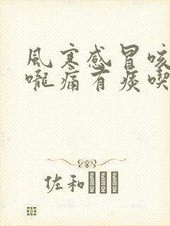 风寒感冒咳嗽喉咙痛有痰吃什么药