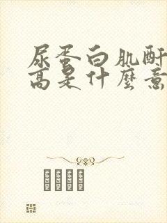 尿蛋白肌酐比升高是什么意思