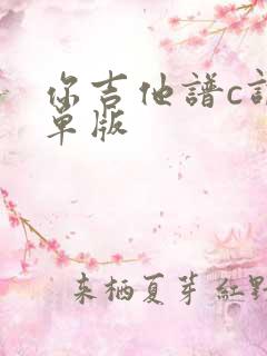 你吉他谱c调简单版